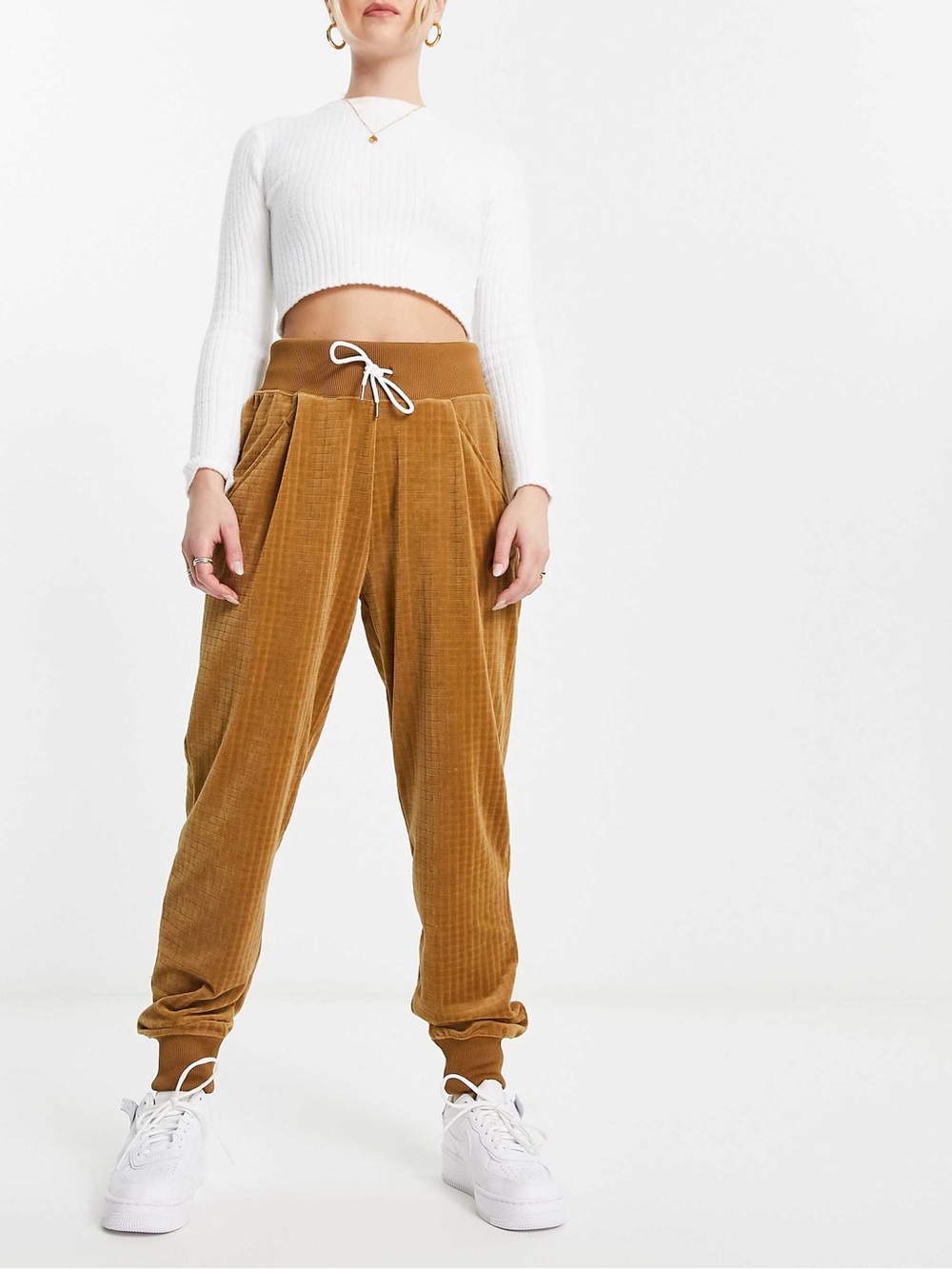 Nike Womens Velour High Waisted Pants